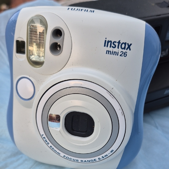 Fujifilm Instax Mini Blue and White Film Camera